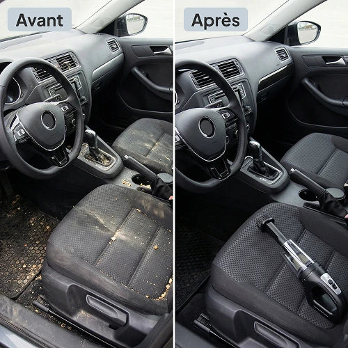 Aspirateur Voiture Sans Fil Puissant – Compact, Léger et Rechargeable
